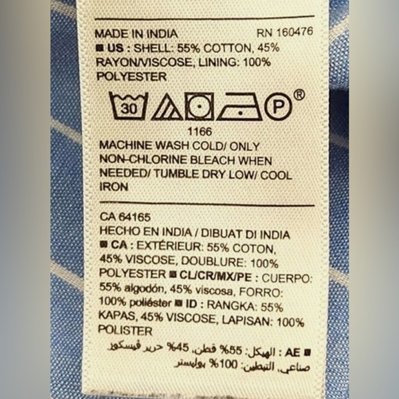 Old Navy Blue Striped Summer Dress - Picture 7 of 7